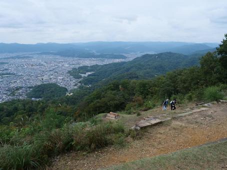 京都 大文字山山頂からの景色 京都 大文字山山頂からの景色 京都,大文字山,京都市の写真素材