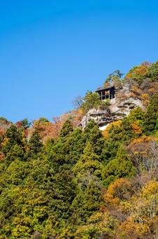 紅葉の山寺⑻ 秋,紅葉,山寺の写真素材