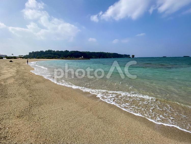 万座ビーチ海岸 沖縄,万座ビーチ,万座ビーチ海岸の写真素材