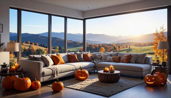 暗闇に光るジャック・オー・ランタン 暗闇に光るジャック・オー・ランタンの写真