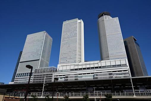 名古屋駅7 名古屋駅7 名古屋駅,青空,空の写真素材