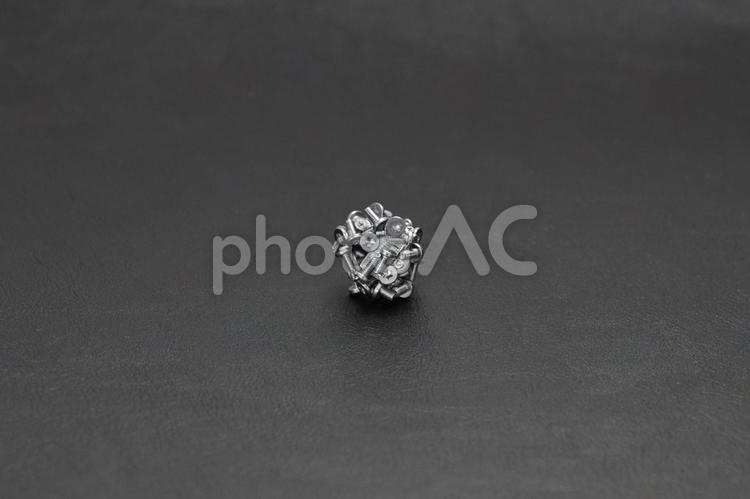 団子状にした精密ネジ ネジ,精密ネジ,拡散の写真素材