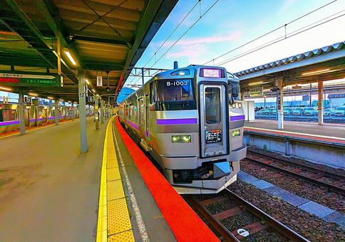 Photo, hakodate liner, hakodate, electric train, 