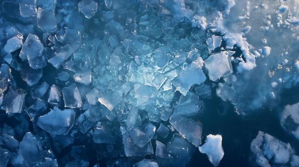氷の表面のイメージ 氷の表面のイメージの写真