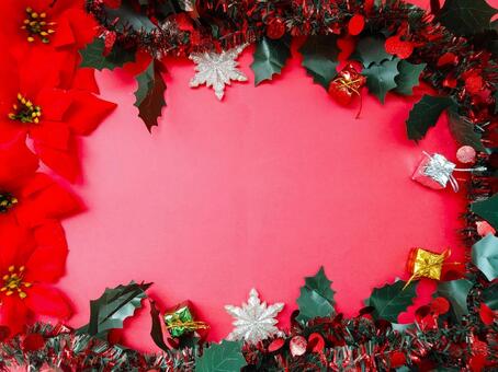 クリスマスイメージフレーム3 メリークリスマス,クリスマス,クリスマスカードの写真素材
