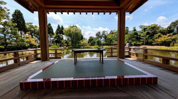 釣殿 釣殿 紫式部,紫式部公園,公園の写真素材