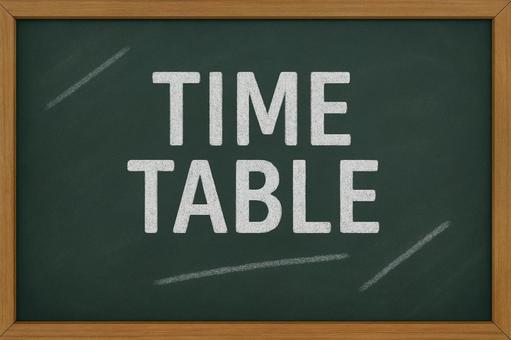 黒板_TIME TABLE 黒板_TIME TABLEの写真