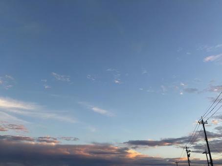 Evening sky, sky, clouds, JPG Evening sky, sky, clouds, JPG