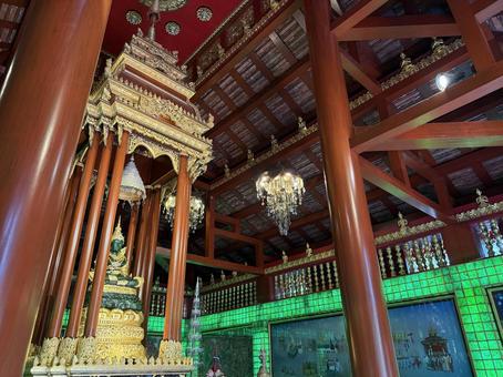 タイの寺院の翡翠仏 タイの寺院の翡翠仏の写真