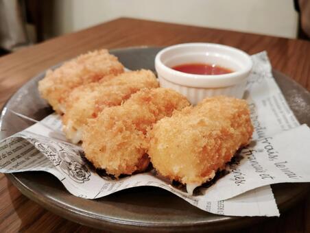 カマンベールチーズのフリット カマンベールチーズ,フリット,チーズの写真素材