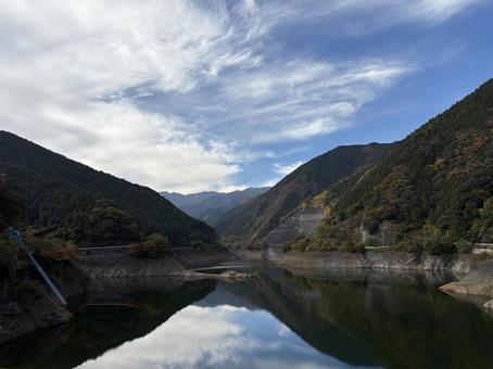 名栗湖 湖,綺麗,水の写真素材