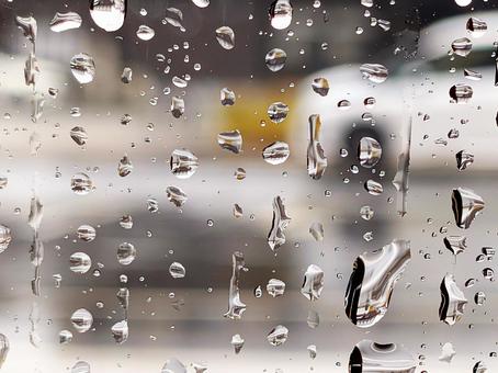 雨の車窓の光景 雨の車窓の光景 雨,車窓,ガラスの写真素材