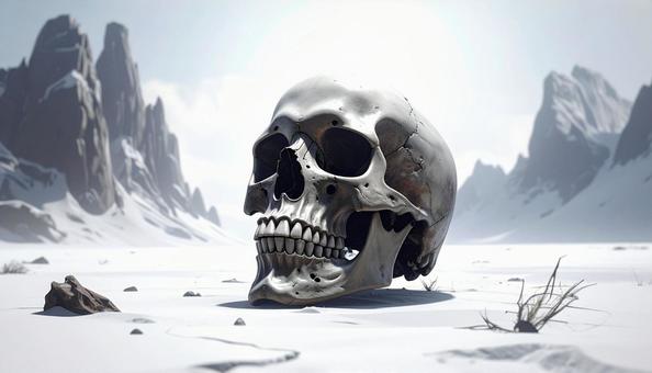 スカルヘッド　頭蓋骨の写真