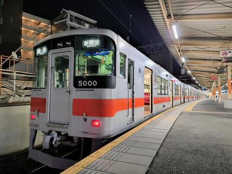 山陽電鉄、5000系、5000編成 山陽電鉄、5000系、5000編成 山陽電鉄,本線,5000系の写真素材