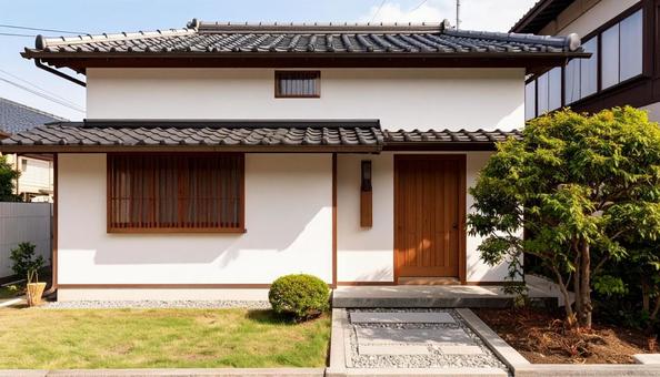外壁塗装されたばかりのきれいな壁の家 外壁塗装されたばかりのきれいな壁の家の写真