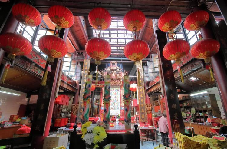 マレーシア　クアラルンプールの仙四師爺宮　寺院 仙四師爺宮,マレーシア,クアラルンプールの写真素材