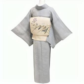 Photo, summer kimono, summer komon, tsukesage komon, 