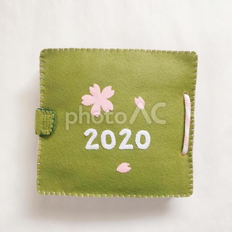 さくら　2020 さくら,フェルト絵本,布絵本の写真素材