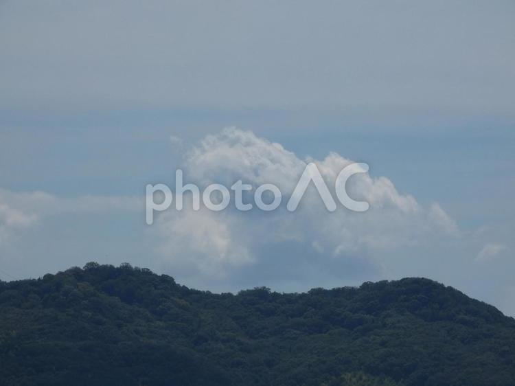 青空と雲を見上げる09 空,天気,屋外での写真素材