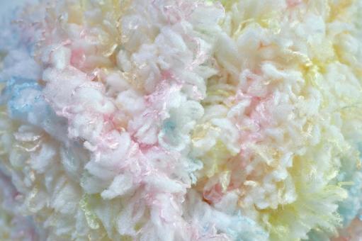 パステルカラーの毛糸の模様 背景,毛糸,小物の写真素材