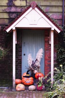ハロウィンの大きなカボチャ ハロウィンの大きなカボチャ 秋,ハロウィン,カボチャの写真素材