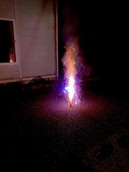 噴出花火 噴出花火の写真