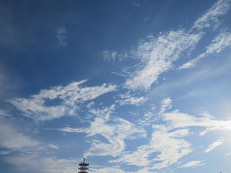 青空と雲 青空と雲の写真