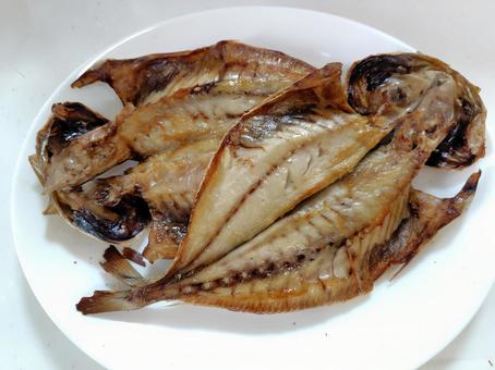 焼き魚 真あじ2枚 焼き魚 真あじ2枚 焼き魚,真あじ,おかずの写真素材