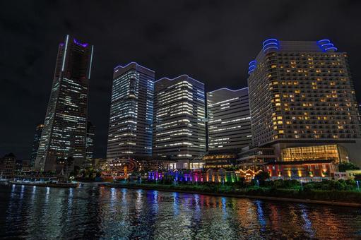 都市夜景 都市夜景,夜景,夜の写真素材