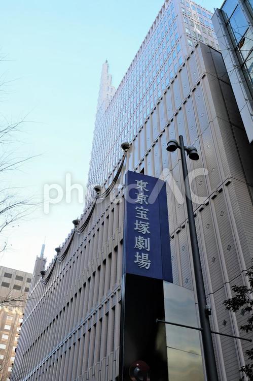宝塚劇場の外観 宝塚,宝塚劇場,東京の写真素材