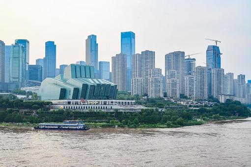 重慶大劇院 重慶,大劇院,中国の写真素材