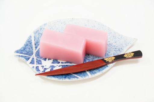 ういろう ピンク ういろう ピンク ういろう,ピンク,生菓子の写真素材