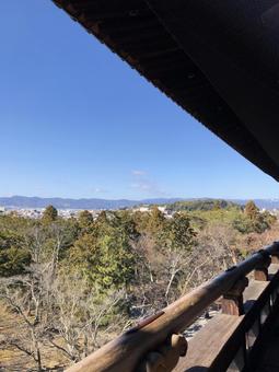 南禅寺 三門から見た景色 南禅寺,三門,自然の写真素材