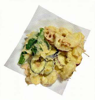 色々な野菜の天ぷら 天ぷら,揚げ物,野菜の写真素材
