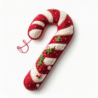 キャンディケインクリスマスオーナメントの写真