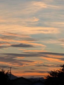 夕焼け雲 夕焼け雲の写真