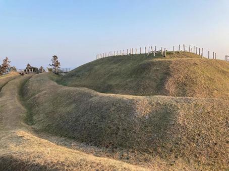 史跡　田和山遺跡 島根県,島根,松江市の写真素材