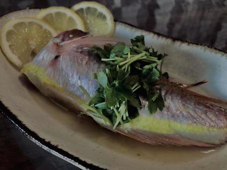 Photo, fish dishes, japanese food, simmered mars, 