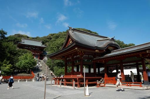 ［神奈川県鎌倉市］鶴岡八幡宮 鎌倉,鶴岡八幡宮,舞殿の写真素材