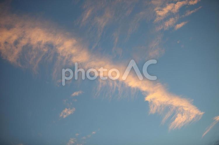 空（鳳凰の尾） 空,晴れ,天気の写真素材
