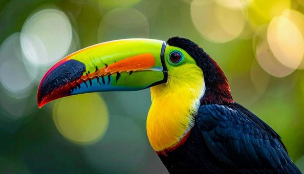鳥 オニオオハシの顔の写真 鳥 オニオオハシの顔の写真の写真