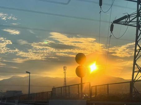 夕日 夕日の写真
