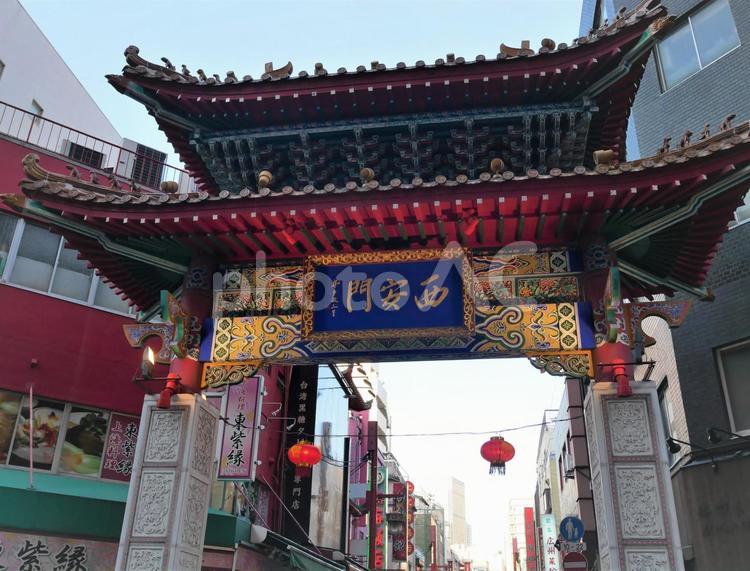 南京町　西安門 南京町,西安門,神戸の写真素材