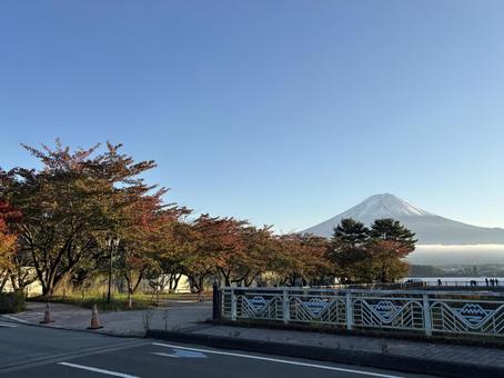 富士山_紅葉のはじまり 富士山_紅葉のはじまり 富士山,秋,自然の写真素材
