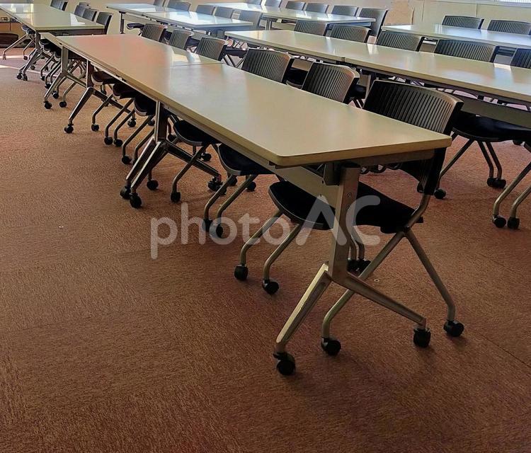 会場　斜めから 会議室,セミナー,試験の写真素材