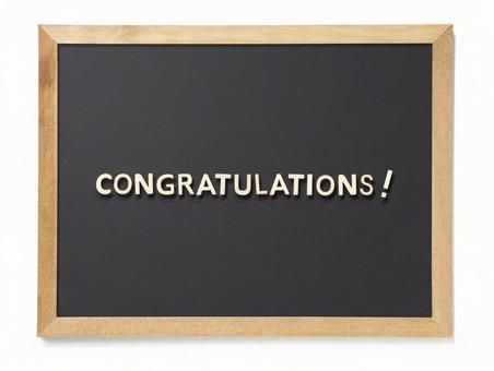 "congratulations"の文字 "congratulations"の文字 黒板,congratulations,文字の写真素材
