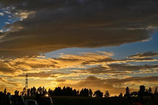 台風接近中の夕焼け 2025/7/14 台風接近中の夕焼け 2025/7/14の写真