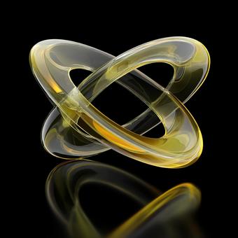 協調を意味する3Dシンボル 協調を意味する3Dシンボルの写真