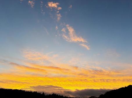 夕焼け空 夕焼け空の写真