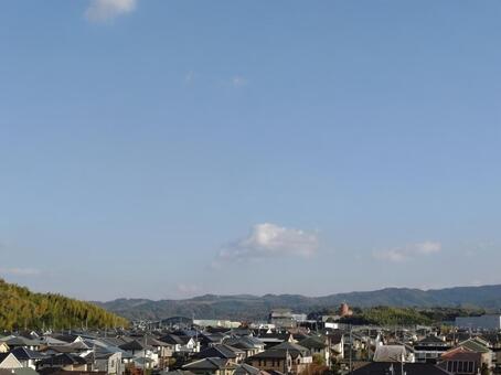 梅美台方面の景色 梅美台,木津川市,州見台の写真素材